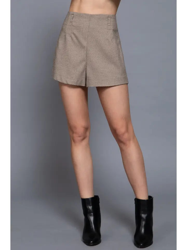 Marissa Plaid High Waisted Shorts