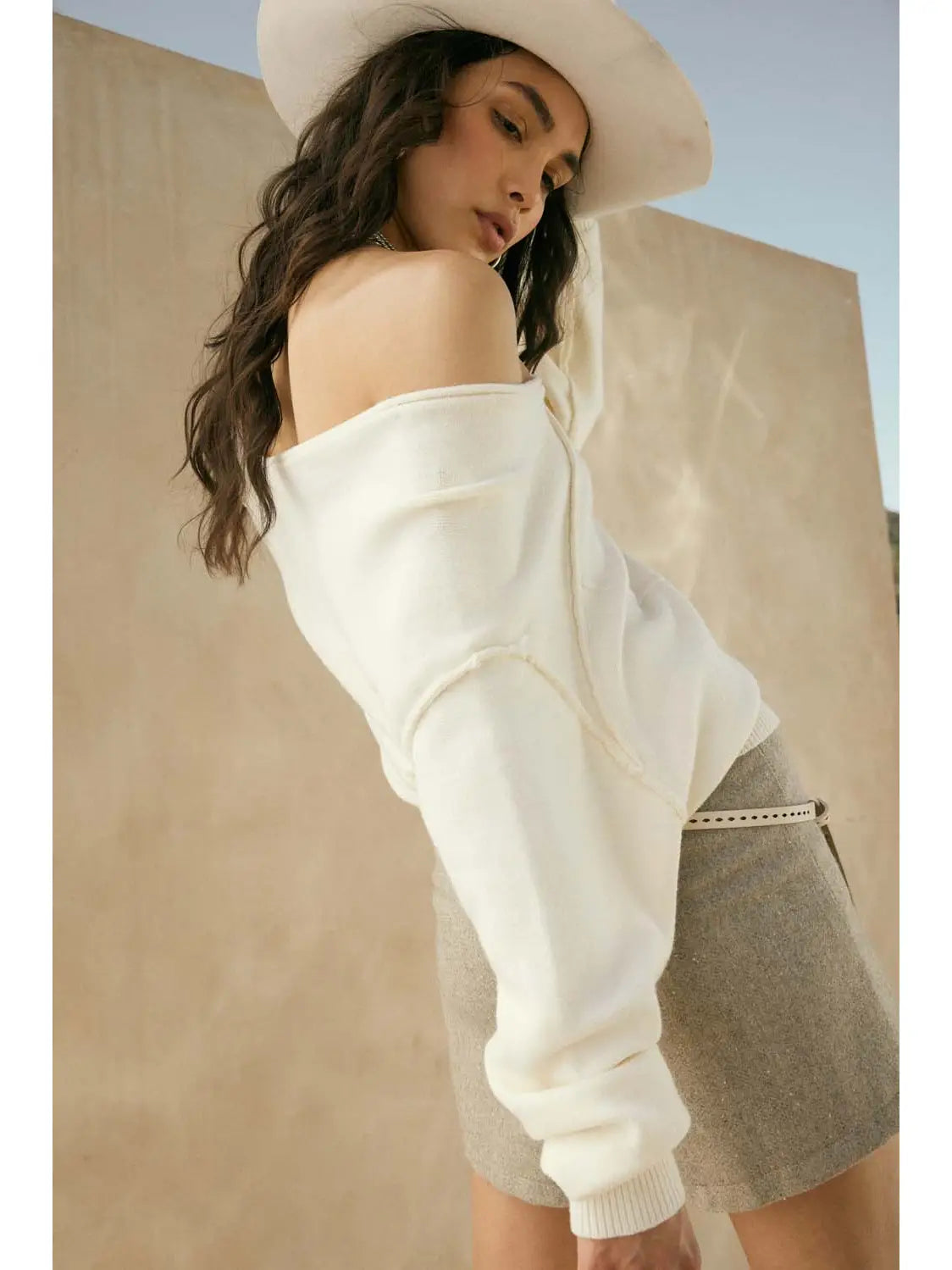 Selena Off the Shoulder Sweater