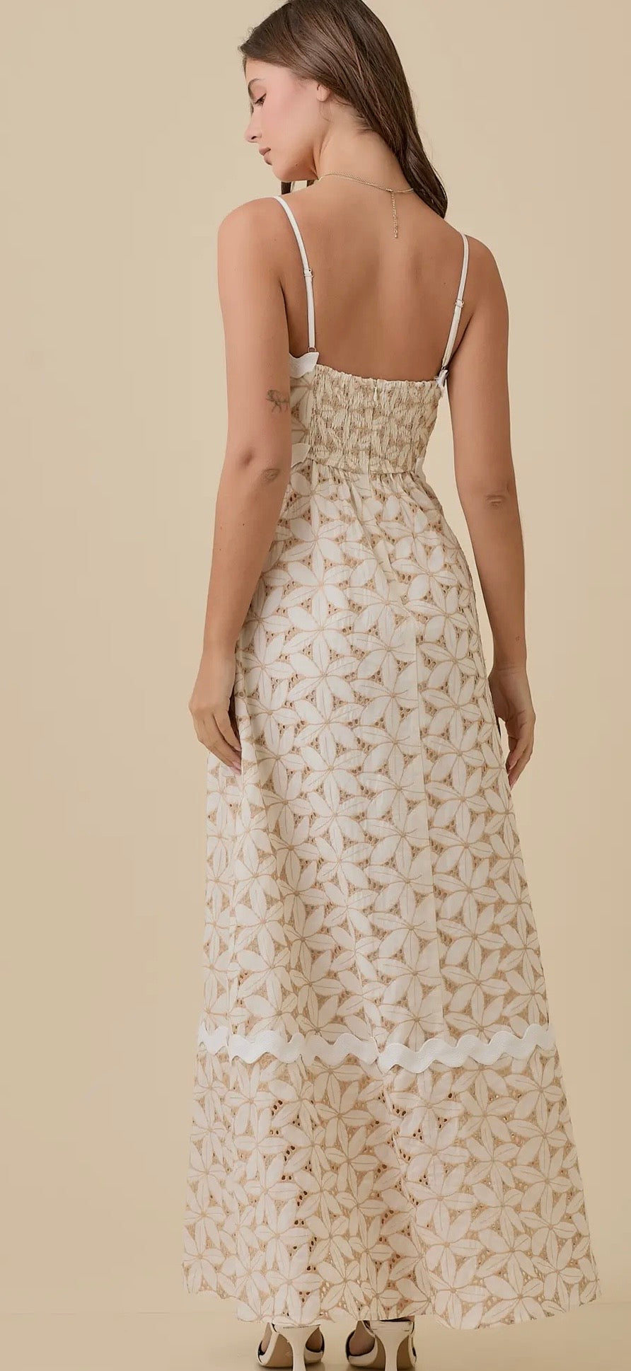 Fiona Floral Eyelet Dress