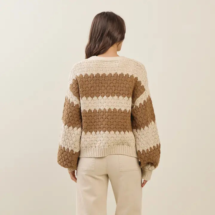 Chunky Striped Cardigan