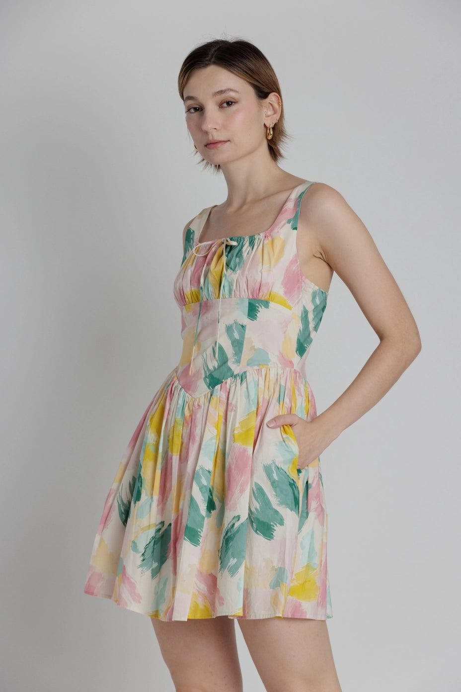 Watercolor Mini Dress