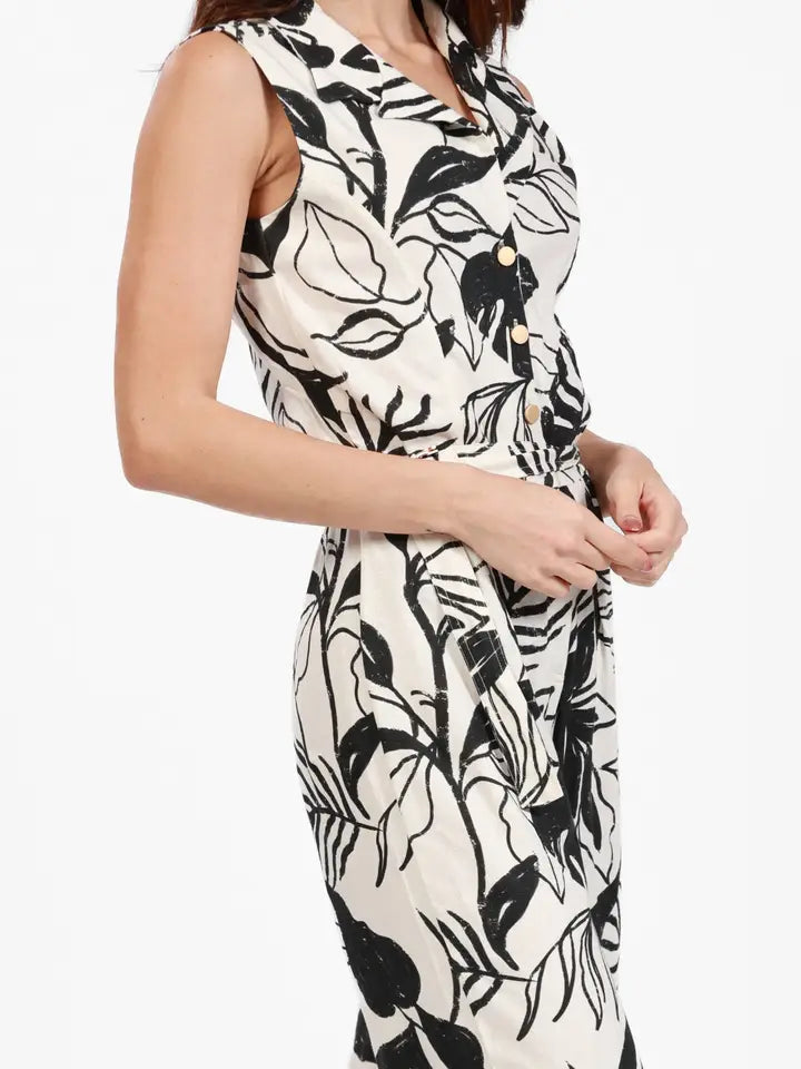 Havana Print Jumpsuit