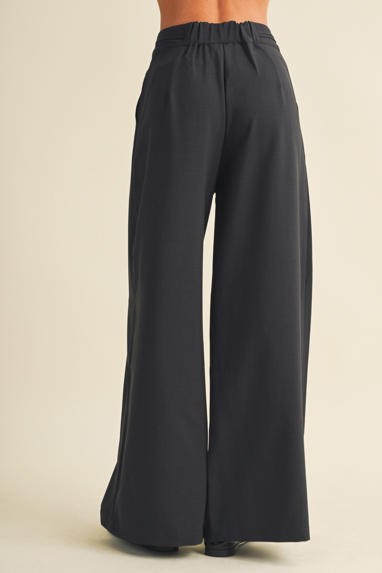 Tie-waist Wide-leg Trousers