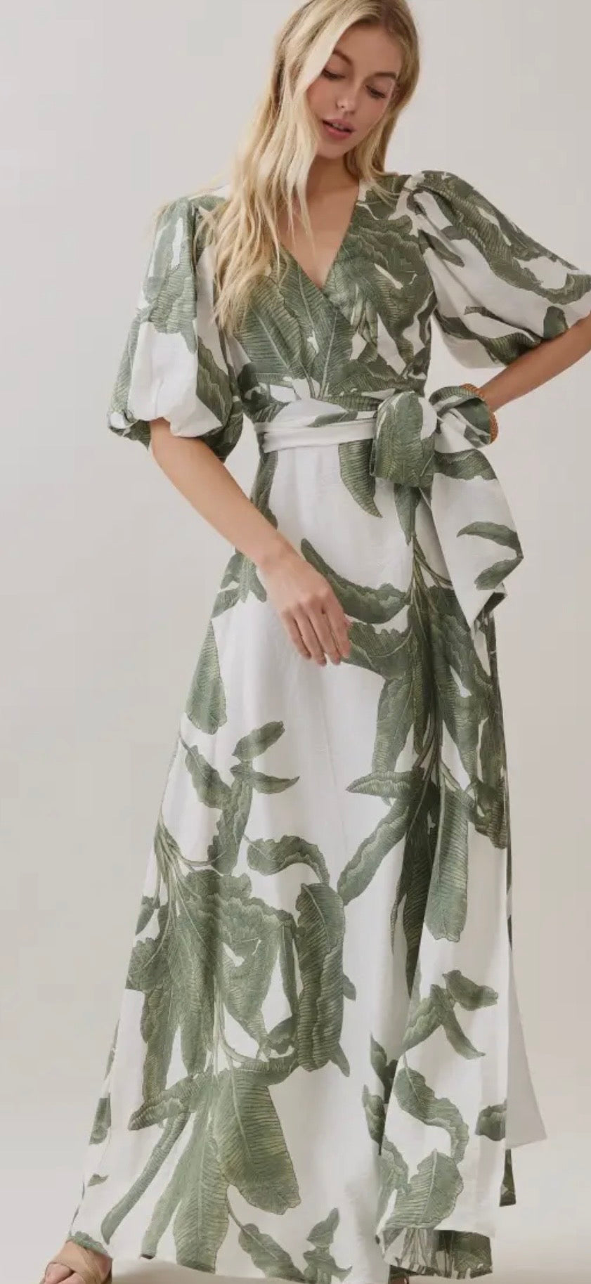 The Savannah Palm Dress