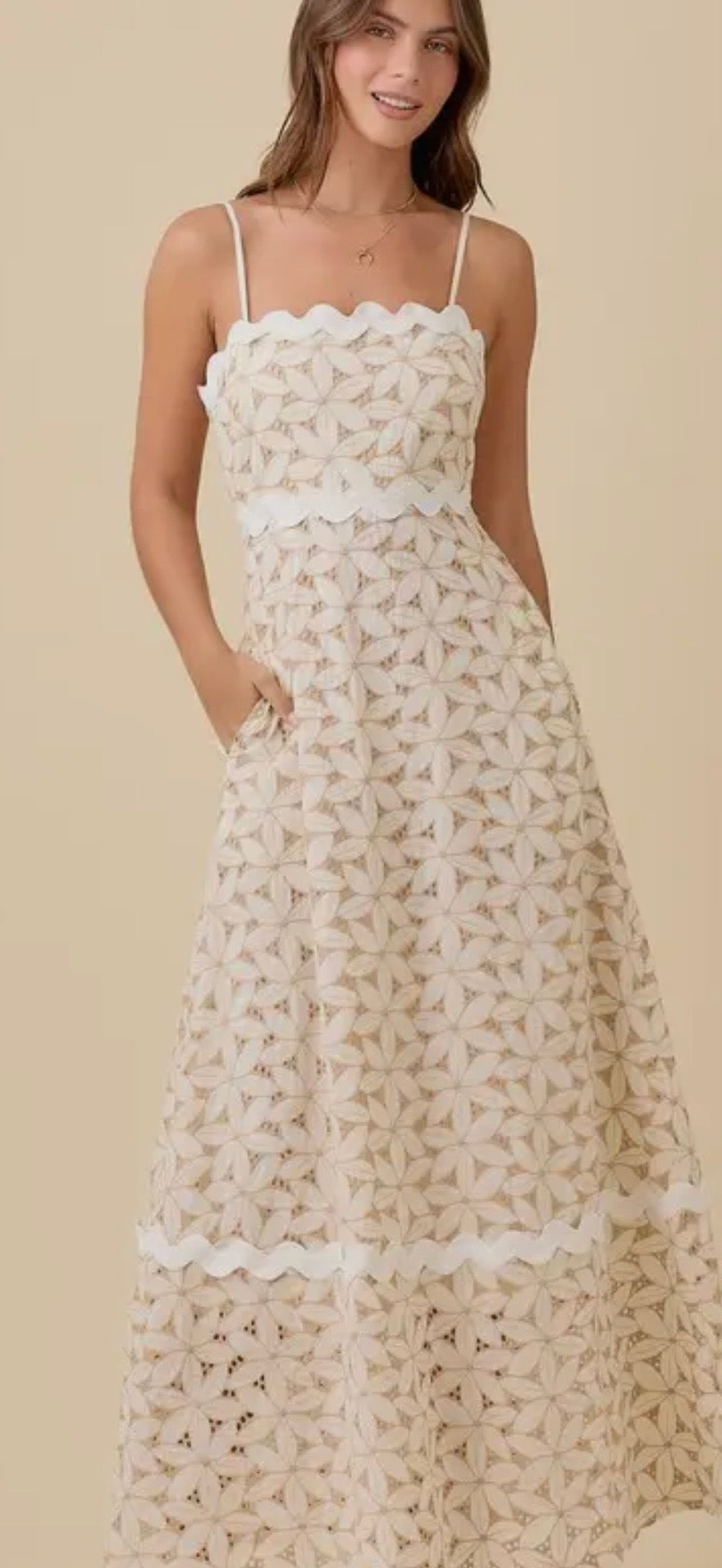 Fiona Floral Eyelet Dress