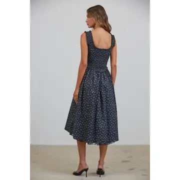 MIDNIGHT MIDI DRESS