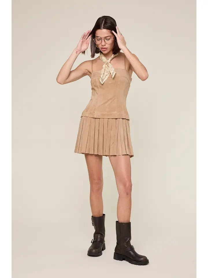 Heather Faux Suede Mini