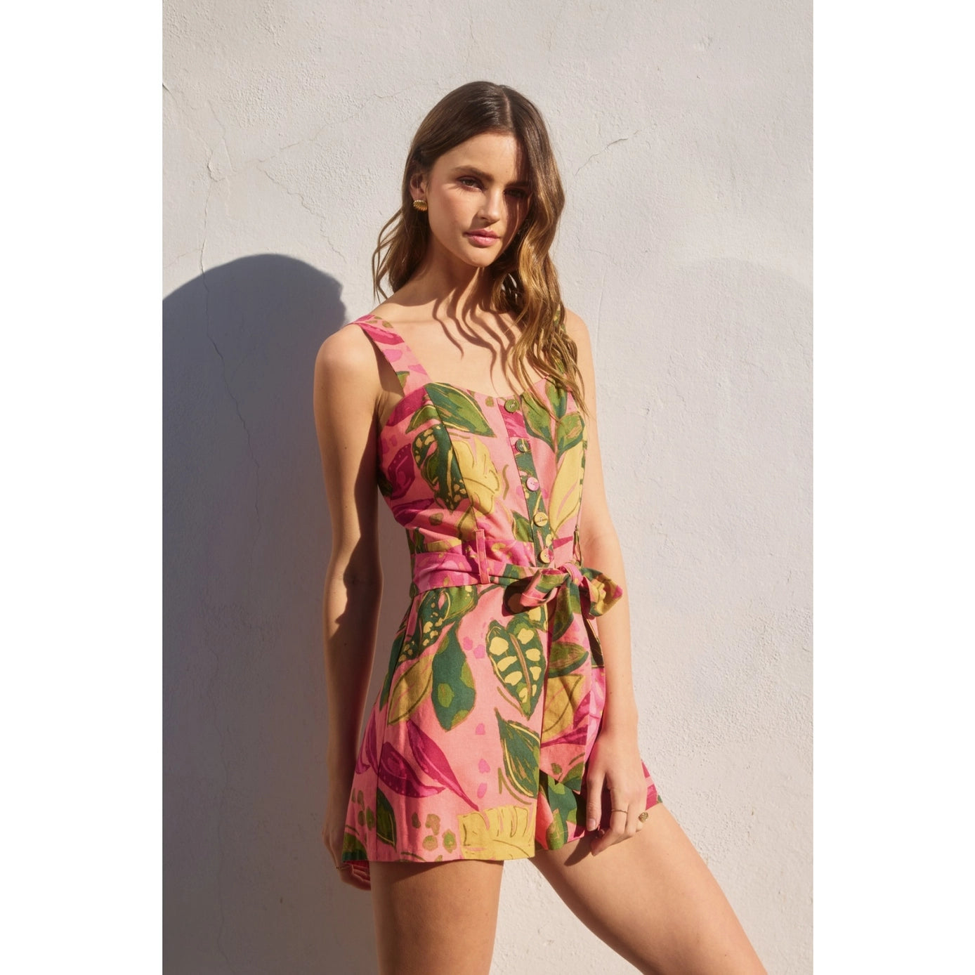 Just Like Paradise Button Down Romper