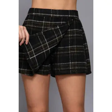 Robin Wrap Plaid Skort
