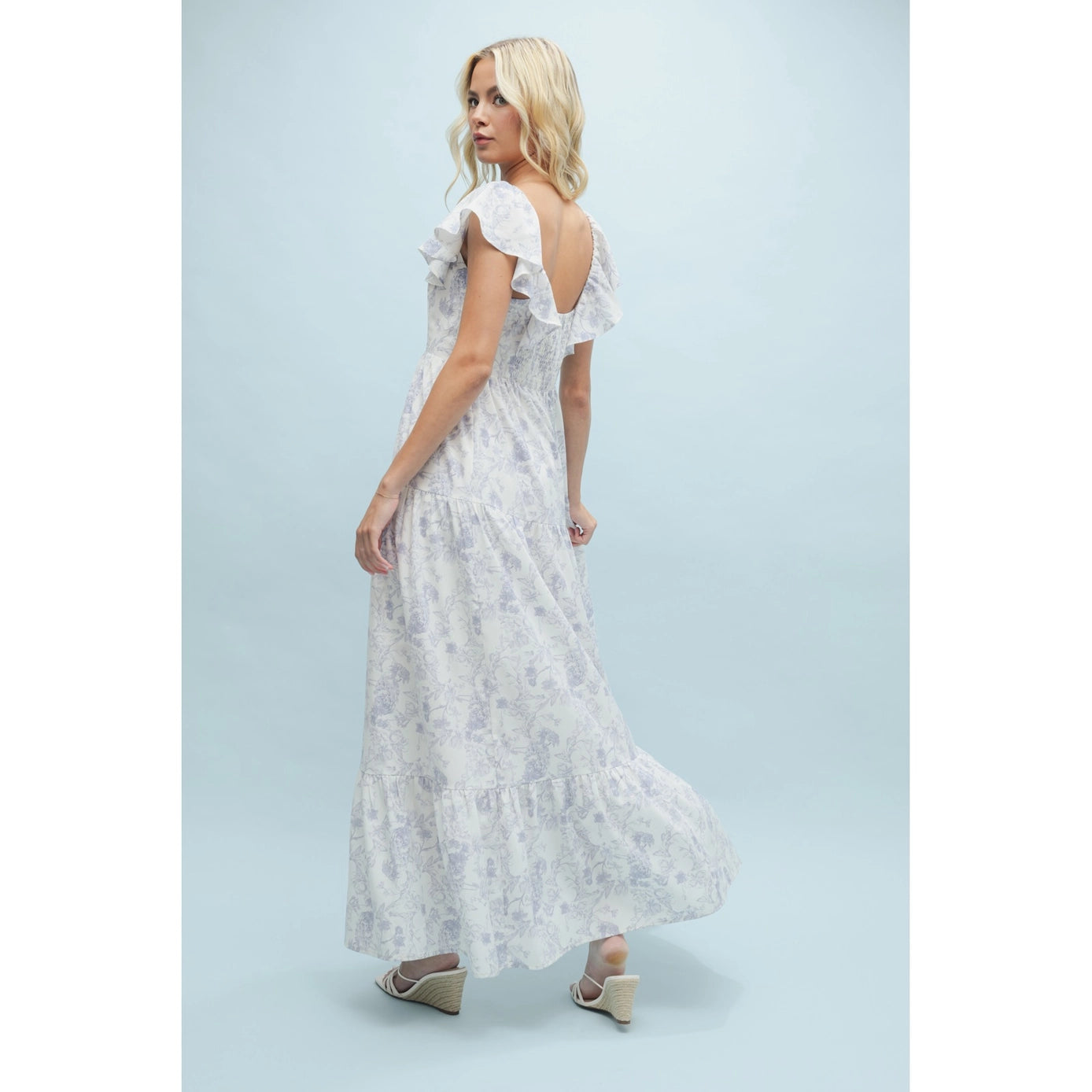 Floral Button-Up Maxi Dress