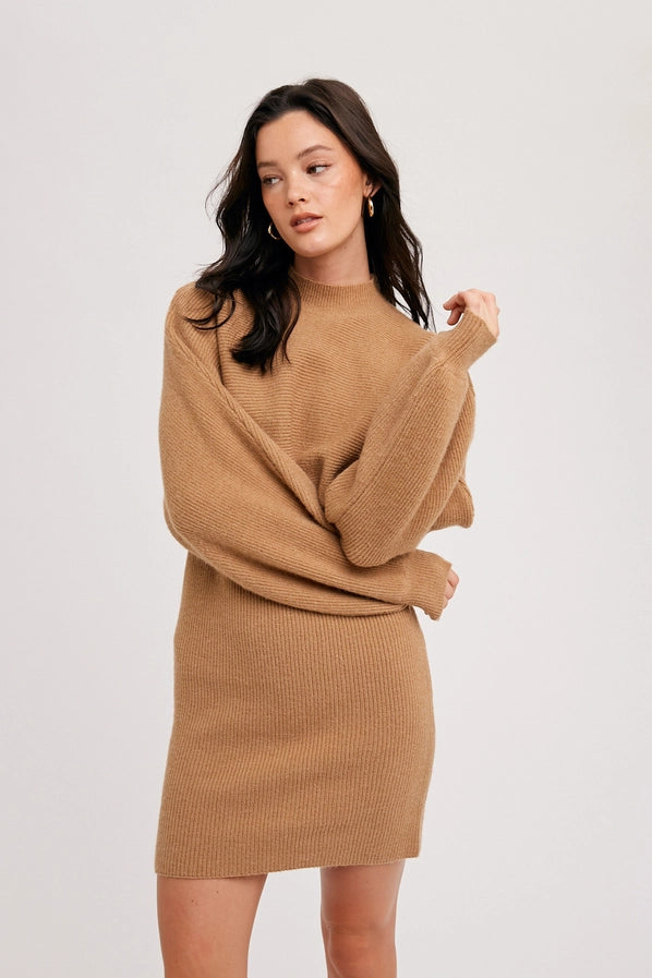 Crop Top and Sweater Dress Set