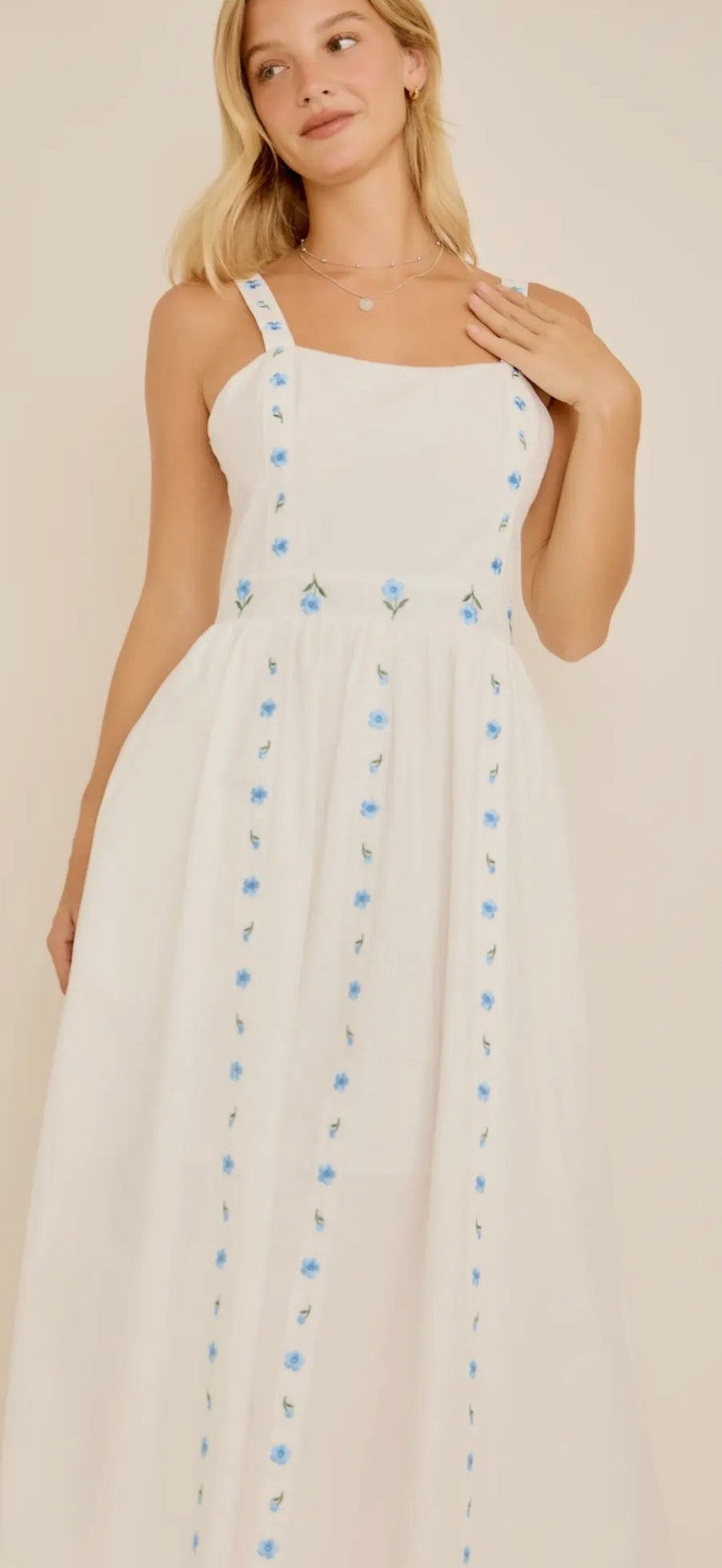 Forget-Me-Not Midi Dress