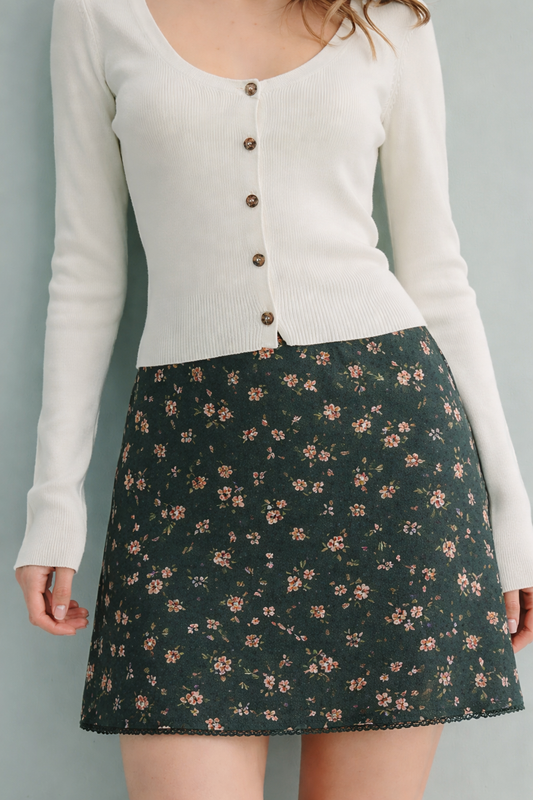Floral Mini Skirt
