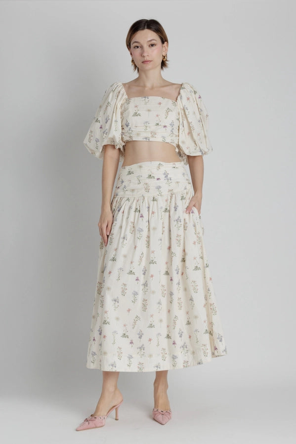 Noella Shirred Skirt