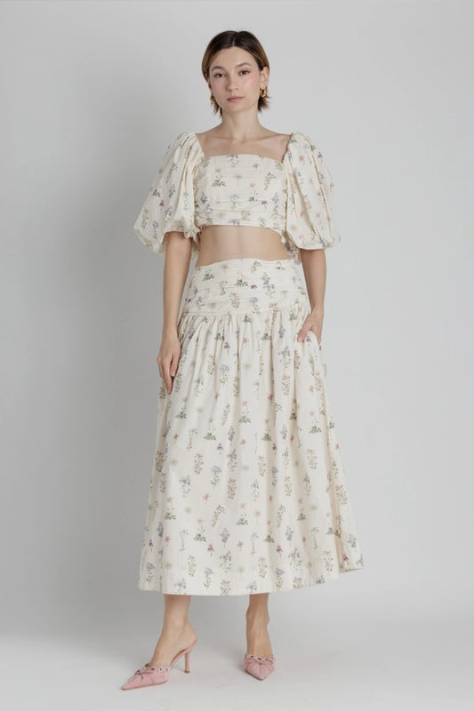 Noella Shirred Skirt