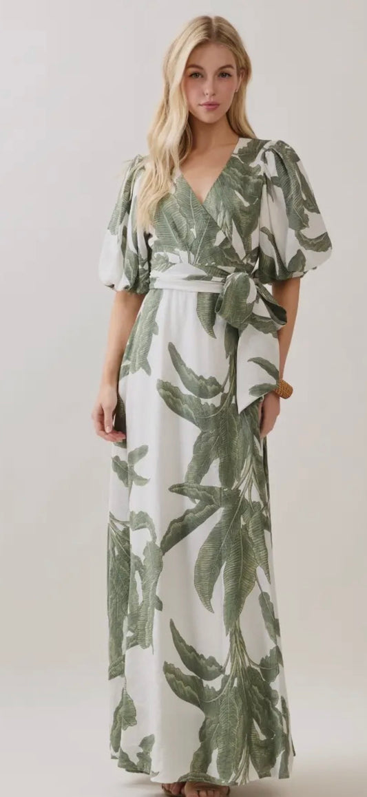 The Savannah Palm Dress
