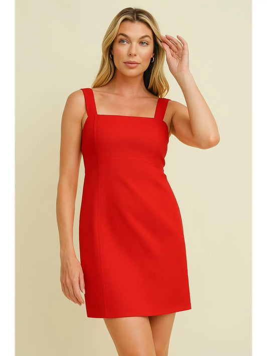 Red Lace-Up Mini