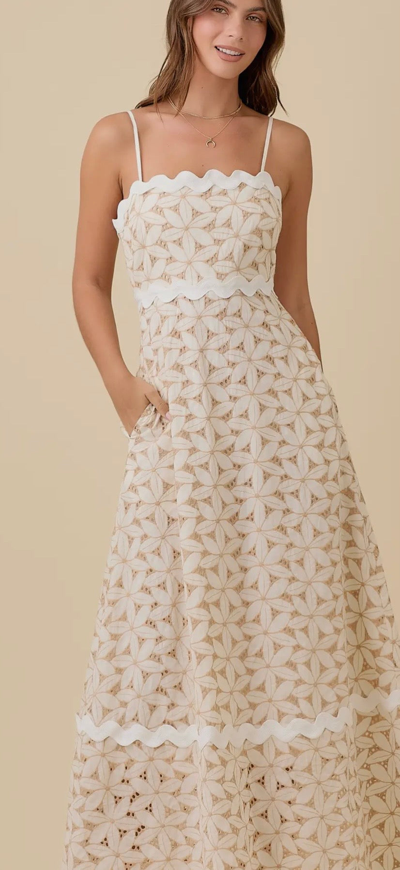 Fiona Floral Eyelet Dress