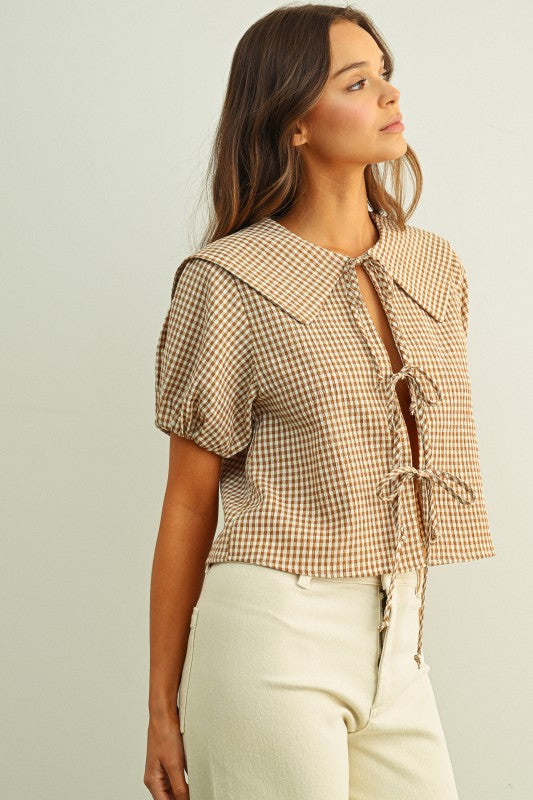 🤎 The Maple Lane Tie Top