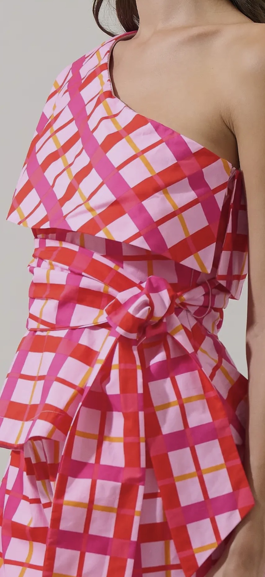 Darvy One-Shoulder Peplum Top