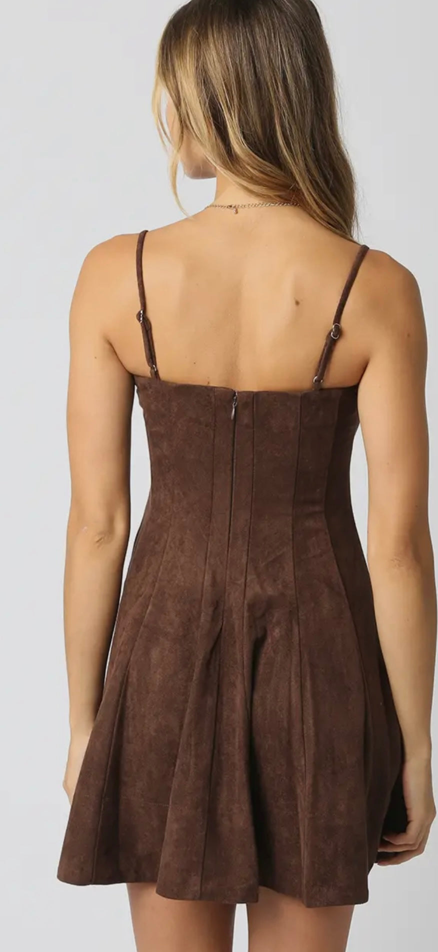 Litzy Faux Suede Dress