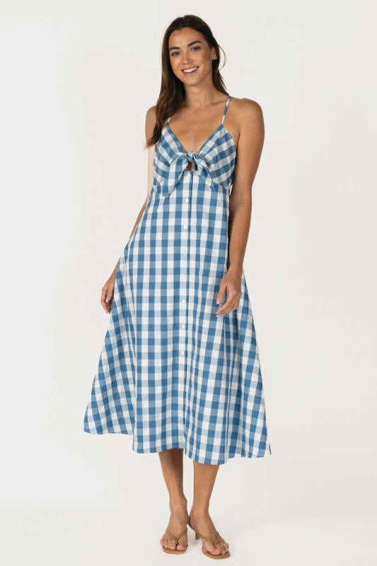 Cape May Gingham Midi