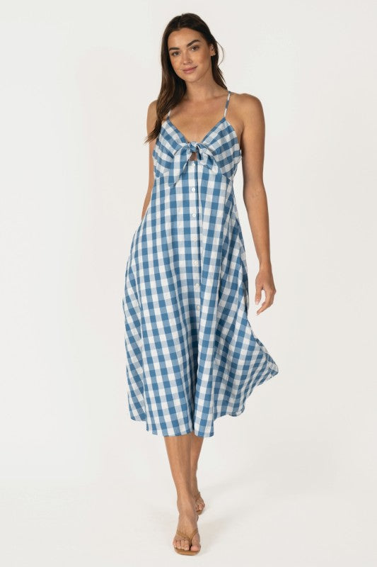Cape May Gingham Midi