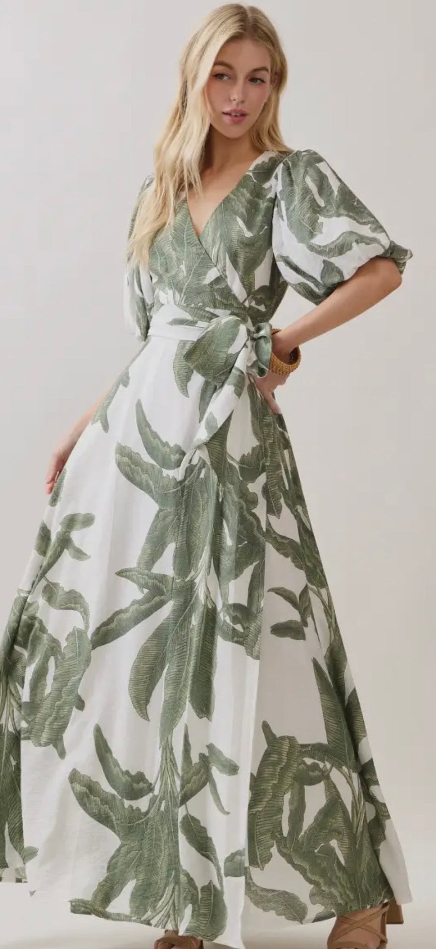 The Savannah Palm Dress