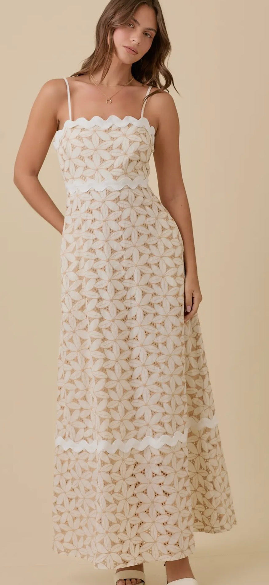 Fiona Floral Eyelet Dress