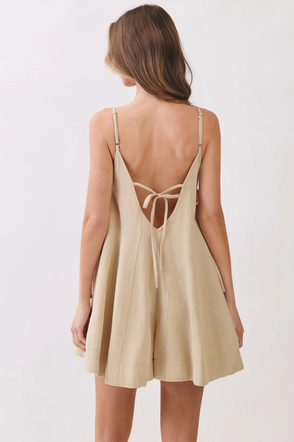 The Coastal Escape Linen Romper