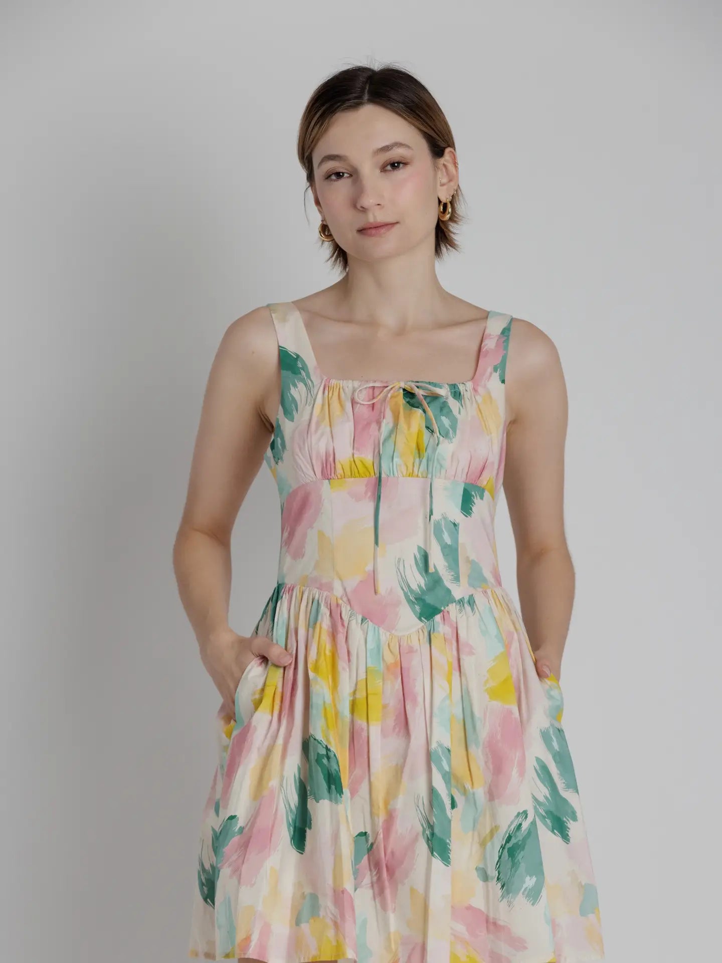 Watercolor Mini Dress