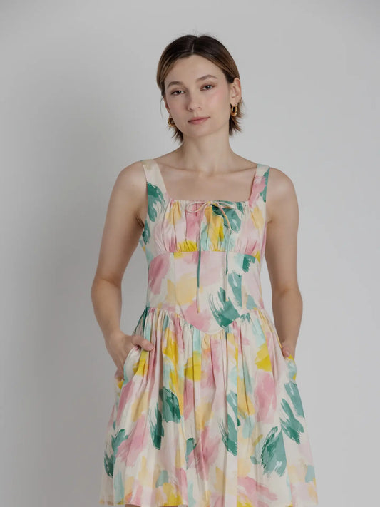 Watercolor Mini Dress