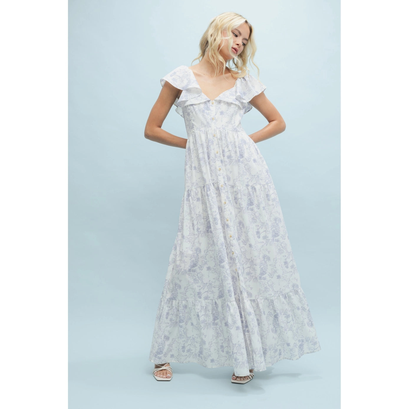 Floral Button-Up Maxi Dress