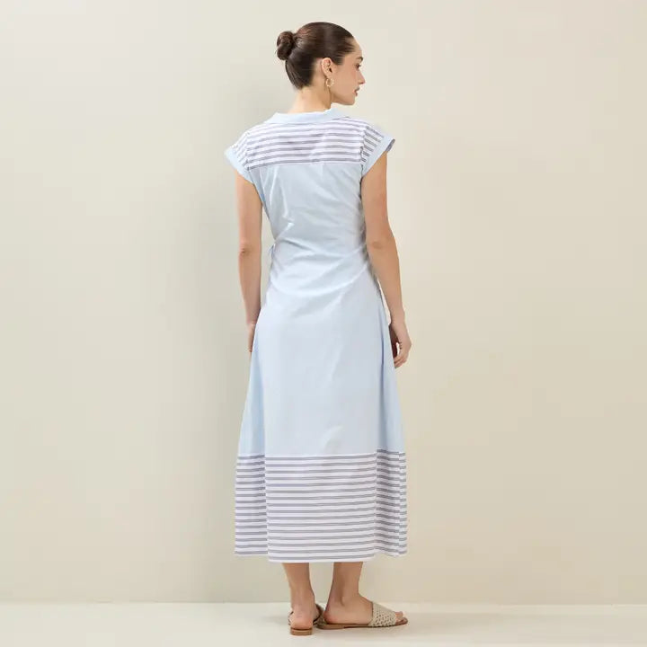 Seacliff Stripe Wrap Maxi
