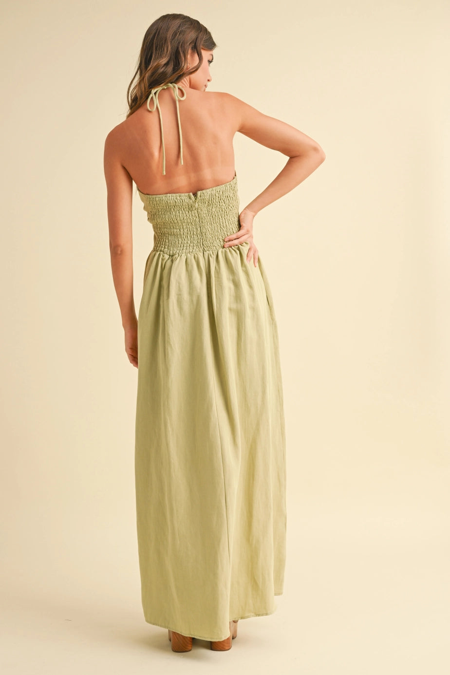 Kayla Knotted Halter Dress